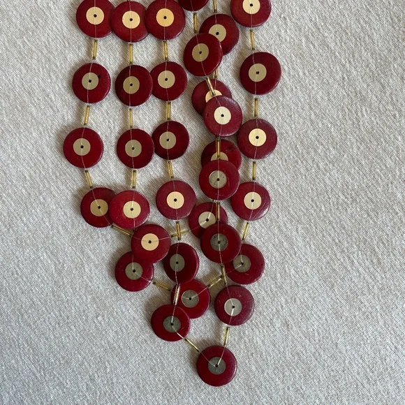 SYLCA Unique Multi-Strand Statement Necklace - Picture 3 of 10